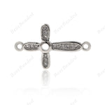 Cross Connector Charm Bead for DIY Bracelet/Necklace Jewelry Making 20x12mm - BestBeaded