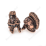 Antique Brass Warrior Helmet Bead Spartans Style Charms 9x15mm - BestBeaded