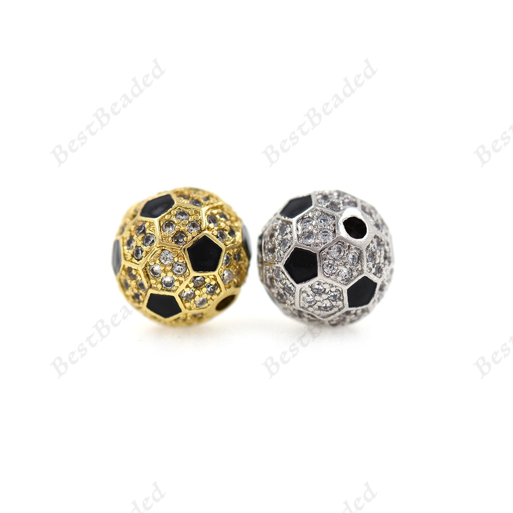 Soccer Ball Beads Sports Beads 12mm Beads Soccer Ball 