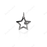 Stainless Steel Star Pendant Jewelry Making Supplies 14x14mm - BestBeaded