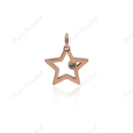 Stainless Steel Star Pendant Jewelry Making Supplies 14x14mm - BestBeaded