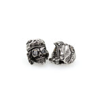 Skull Head Charm,Micro Pave CZ Stone Skull Spacer Beads,Gemstone Bracelet Findings,DIY Jewelry Supplies 11x10mm - BestBeaded