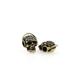 Shiny Skull Head Beads-Jewelry Making Accessories   12.5x16x10mm