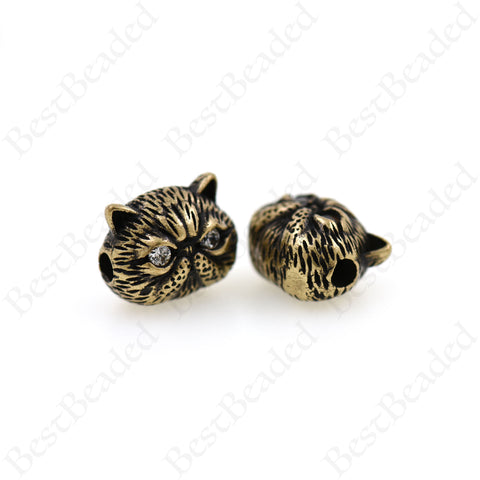 Jialeey Animal Tibetan Loose Spacer Beads, Mixed Lion Fox Owl Leopard  Spacer Beads Fit European Charm For Bracelet Necklet Jewelry Making, 40Pcs  - Imported Products from USA - iBhejo