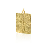 Shiny Rectangle Tree of Life Pendant-DIY Jewelry Making Accessories   21x31mm