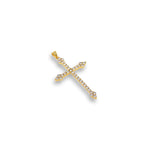 Shiny Cross Zircon Pendant-DIY Jewelry Making Accessories   30x53mm