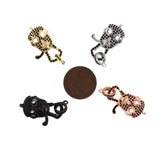 Skull Head Lobster Clasp-DIY Jewelry Making Accessories   17x31mm