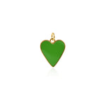 Delicate Enamel Heart Pendant-Heart Pendant-Gift for Friends   18.5x16mm