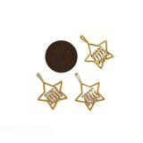 Shiny Star Zircon Pendant-DIY Jewelry Accessories   23x18.5mm