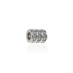 Micro Pavé Stud Spacer-Shiny Spacer-For Jewelry Making   9.5x8mm
