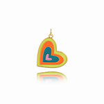 Classic Heart Pendant For Simple Jewelry Making 22x20mm