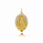 Fashionable Religion Oval Pendant For Holiday Gift 27x17mm