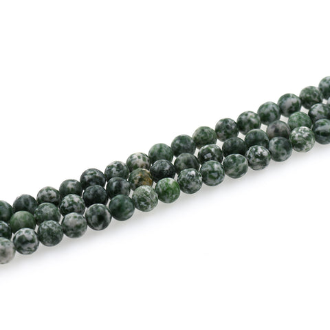 Matte Green Spot Jasper Stone Beads,for Jewelry Findings 6mm 8mm 10mm - BestBeaded