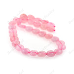 Natural Rose Quartz Beads,12mm Pink Coin Gemstone Loose Beads,DIY Handmade Accessory 1 Strand - BestBeaded