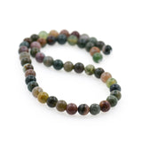 Natural Indian Agate Beads Smooth Full Strand Gemstone Loose Beads - BestBeaded