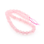 Rose Quartz Beads,Pink Healing Crystal Loose Beads - BestBeaded