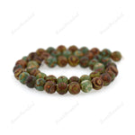 Natural Tibetan Beads,Crackle Agate DZI Beads Loose Gemstone Bead - BestBeaded